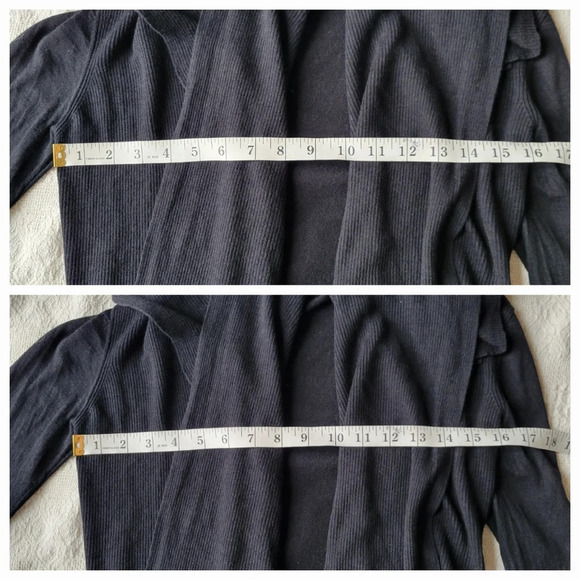 Aritzia Talula Babaton Open Drape Lagenlook Cardigan Silk Blend Basic - Picture 9 of 10